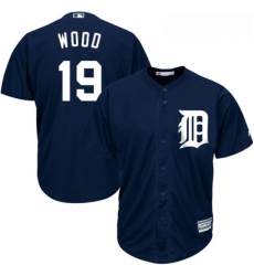 Youth Majestic Detroit Tigers 19 Travis Wood Replica Navy Blue Alternate Cool Base MLB Jersey Youth Majestic Detroit Tigers 19 Travis Wood Replica Navy Blue Alternate Cool Base MLB Jersey
