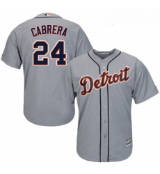 Youth Majestic Detroit Tigers 24 Miguel Cabrera Authentic Grey Road Cool Base MLB Jersey Youth Majestic Detroit Tigers 24 Miguel Cabrera Authentic Grey Road Cool Base MLB Jersey
