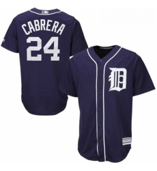 Youth Majestic Detroit Tigers 24 Miguel Cabrera Replica Navy Blue Cool Base MLB Jersey Youth Majestic Detroit Tigers 24 Miguel Cabrera Replica Navy Blue Cool Base MLB Jersey