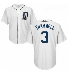 Youth Majestic Detroit Tigers 3 Alan Trammell Authentic White Home Cool Base MLB Jersey Youth Majestic Detroit Tigers 3 Alan Trammell Authentic White Home Cool Base MLB Jersey