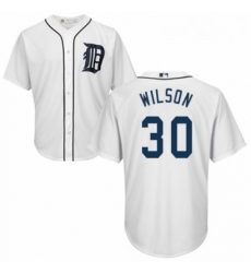 Youth Majestic Detroit Tigers 30 Alex Wilson Replica White Home Cool Base MLB Jersey Youth Majestic Detroit Tigers 30 Alex Wilson Replica White Home Cool Base MLB Jersey