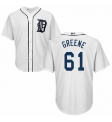 Youth Majestic Detroit Tigers 61 Shane Greene Replica White Home Cool Base MLB Jersey Youth Majestic Detroit Tigers 61 Shane Greene Replica White Home Cool Base MLB Jersey