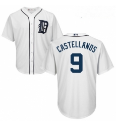 Youth Majestic Detroit Tigers 9 Nick Castellanos Authentic White Home Cool Base MLB Jersey Youth Majestic Detroit Tigers 9 Nick Castellanos Authentic White Home Cool Base MLB Jersey
