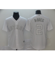 Astros 2 Alex Bregman A Breg White 2019 Players 27 Weekend Player Jersey Astros 2 Alex Bregman A Breg White 2019 Players 27 Weekend Player Jersey