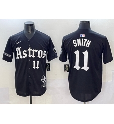 Men Houston Astros 11 Cam Smith Black Gothic 27Houston Born Barrio Raised 27 Limited Stitched Baseball Jersey Men Houston Astros 11 Cam Smith Black Gothic 27Houston Born Barrio Raised 27 Limited Stitched Baseball Jersey