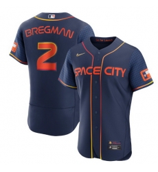 Men Houston Astros 2 Alex Bregman 2022 Navy City Connect Flex Base Stitched Baseball jersey Men Houston Astros 2 Alex Bregman 2022 Navy City Connect Flex Base Stitched Baseball jersey