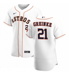 Men Houston Astros 21 Zack Greinke Men Nike White Home 2020 Flex Base Player MLB Jersey Men Houston Astros 21 Zack Greinke Men Nike White Home 2020 Flex Base Player MLB Jersey