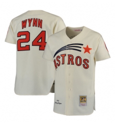Men Houston Astros 24 Jimmy Wynn Cream Stitched Jersey Men Houston Astros 24 Jimmy Wynn Cream Stitched Jersey