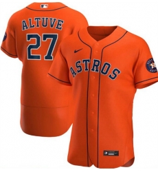 Men Houston Astros 27 Jose Altuve Orange Flex Base Stitched Jersey Men Houston Astros 27 Jose Altuve Orange Flex Base Stitched Jersey