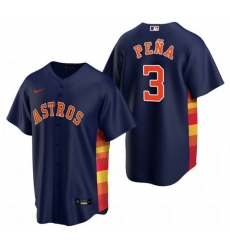 Men Houston Astros 3 Jeremy Pena Navy Cool Base Stitched Jersey Men Houston Astros 3 Jeremy Pena Navy Cool Base Stitched Jersey