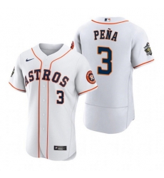 Men Houston Astros 3 Jeremy Pena White 2022 World Series Flex Base Stitched Baseball Jersey Men Houston Astros 3 Jeremy Pena White 2022 World Series Flex Base Stitched Baseball Jersey
