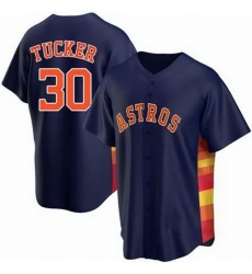 Men Houston Astros 30 Kyle Tucker Men Nike Navy Blue Alternate 2020 Flex Base Team MLB Jersey Men Houston Astros 30 Kyle Tucker Men Nike Navy Blue Alternate 2020 Flex Base Team MLB Jersey