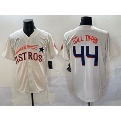 Men Houston Astros 44 Still Tippin Cream Throwback Cooperstown Collection Limited Stitched Baseball Jersey