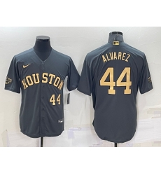 Men Houston Astros 44 Yordan Alvarez 2022 All Star Charcoal Cool Base Stitched Baseball Jersey Men Houston Astros 44 Yordan Alvarez 2022 All Star Charcoal Cool Base Stitched Baseball Jersey