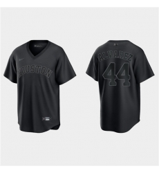 Men Houston Astros 44 Yordan Alvarez Black Pitch Black Fashion Replica Stitched Jersey Men Houston Astros 44 Yordan Alvarez Black Pitch Black Fashion Replica Stitched Jersey