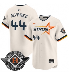 Men Houston Astros 44 Yordan Alvarez Cream 2025 City Connect Limited Stitched Baseball Jersey Men Houston Astros 44 Yordan Alvarez Cream 2025 City Connect Limited Stitched Baseball Jersey