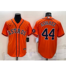 Men Houston Astros 44 Yordan Alvarez Orange With Patch Cool Base Stitched Jersey Men Houston Astros 44 Yordan Alvarez Orange With Patch Cool Base Stitched Jersey
