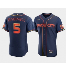 Men Houston Astros 5 Jeff Bagwell 2022 Navy City Connect Flex Base Stitched Baseball Jerse Men Houston Astros 5 Jeff Bagwell 2022 Navy City Connect Flex Base Stitched Baseball Jerse