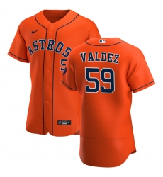 Men Houston Astros 59 Framber Valdez Men Nike Orange Alternate 2020 Flex Base Team MLB Jersey Men Houston Astros 59 Framber Valdez Men Nike Orange Alternate 2020 Flex Base Team MLB Jersey