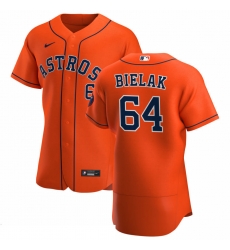 Men Houston Astros 64 Brandon Bielak Men Nike Orange Alternate 2020 Flex Base Team MLB Jersey Men Houston Astros 64 Brandon Bielak Men Nike Orange Alternate 2020 Flex Base Team MLB Jersey