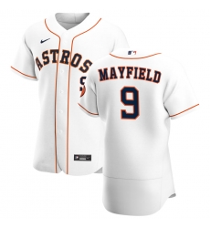 Men Houston Astros 9 Jack Mayfield Men Nike White Home 2020 Flex Base Player MLB Jersey Men Houston Astros 9 Jack Mayfield Men Nike White Home 2020 Flex Base Player MLB Jersey