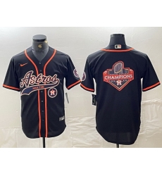 Men Houston Astros Black Team Big Logo With Patch Cool Base Stitched Baseball Jersey 10 Men Houston Astros Black Team Big Logo With Patch Cool Base Stitched Baseball Jersey 10