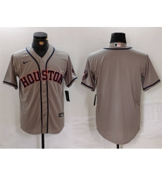 Men Houston Astros Blank Grey Cool Base Stitched Baseball Jersey Men Houston Astros Blank Grey Cool Base Stitched Baseball Jersey