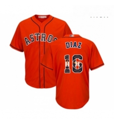 Mens Houston Astros 16 Aledmys Diaz Authentic Orange Team Logo Fashion Cool Base Baseball Jersey Mens Houston Astros 16 Aledmys Diaz Authentic Orange Team Logo Fashion Cool Base Baseball Jersey