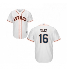 Mens Houston Astros 16 Aledmys Diaz Replica White Home Cool Base Baseball Jersey Mens Houston Astros 16 Aledmys Diaz Replica White Home Cool Base Baseball Jersey