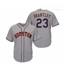 Mens Houston Astros 23 Michael Brantley Replica Grey Road Cool Base Baseball Jersey Mens Houston Astros 23 Michael Brantley Replica Grey Road Cool Base Baseball Jersey