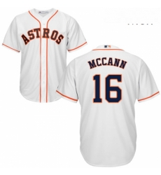 Mens Majestic Houston Astros 16 Brian McCann Replica White Home Cool Base MLB Jersey Mens Majestic Houston Astros 16 Brian McCann Replica White Home Cool Base MLB Jersey
