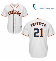Mens Majestic Houston Astros 21 Andy Pettitte Replica White Home Cool Base MLB Jersey Mens Majestic Houston Astros 21 Andy Pettitte Replica White Home Cool Base MLB Jersey
