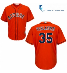 Mens Majestic Houston Astros 35 Justin Verlander Replica Orange Alternate Cool Base MLB Jersey Mens Majestic Houston Astros 35 Justin Verlander Replica Orange Alternate Cool Base MLB Jersey
