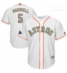 Mens Majestic Houston Astros 5 Jeff Bagwell Replica White 2018 Gold Program Cool Base MLB Jersey Mens Majestic Houston Astros 5 Jeff Bagwell Replica White 2018 Gold Program Cool Base MLB Jersey