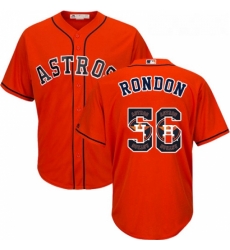 Mens Majestic Houston Astros 56 Hector Rondon Authentic Orange Team Logo Fashion Cool Base MLB Jersey Mens Majestic Houston Astros 56 Hector Rondon Authentic Orange Team Logo Fashion Cool Base MLB Jersey