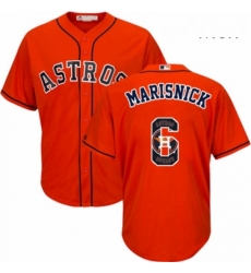Mens Majestic Houston Astros 6 Jake Marisnick Authentic Orange Team Logo Fashion Cool Base MLB Jersey Mens Majestic Houston Astros 6 Jake Marisnick Authentic Orange Team Logo Fashion Cool Base MLB Jersey