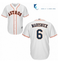 Mens Majestic Houston Astros 6 Jake Marisnick Replica White Home Cool Base MLB Jersey Mens Majestic Houston Astros 6 Jake Marisnick Replica White Home Cool Base MLB Jersey