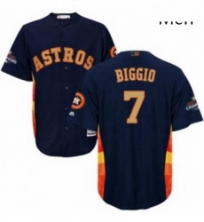 Mens Majestic Houston Astros 7 Craig Biggio Replica Navy Blue Alternate 2018 Gold Program Cool Base MLB Jersey Mens Majestic Houston Astros 7 Craig Biggio Replica Navy Blue Alternate 2018 Gold Program Cool Base MLB Jersey