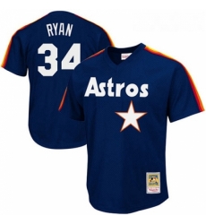 Mens Mitchell and Ness 1988 Houston Astros 34 Nolan Ryan Authentic Navy Blue Throwback MLB Jersey Mens Mitchell and Ness 1988 Houston Astros 34 Nolan Ryan Authentic Navy Blue Throwback MLB Jersey
