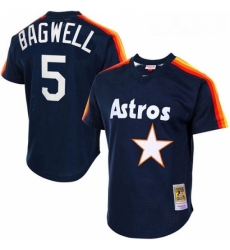 Mens Mitchell and Ness 1988 Houston Astros 5 Jeff Bagwell Authentic Navy Blue Throwback MLB Jersey Mens Mitchell and Ness 1988 Houston Astros 5 Jeff Bagwell Authentic Navy Blue Throwback MLB Jersey