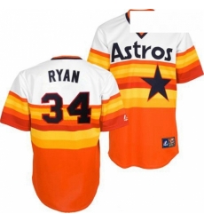Mens Mitchell and Ness Houston Astros 34 Nolan Ryan Authentic WhiteOrange Throwback MLB Jersey Mens Mitchell and Ness Houston Astros 34 Nolan Ryan Authentic WhiteOrange Throwback MLB Jersey