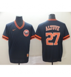 Men's Nike Houston Astros #27 Jose Altuve Navy Cooperstown Collection Jersey Men's Nike Houston Astros #27 Jose Altuve Navy Cooperstown Collection Jersey