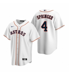 Mens Nike Houston Astros 4 George Springer White Home Stitched Baseball Jerse Mens Nike Houston Astros 4 George Springer White Home Stitched Baseball Jerse