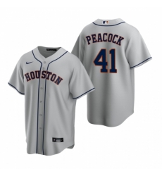 Mens Nike Houston Astros 41 Brad Peacock Gray Road Stitched Baseball Jersey Mens Nike Houston Astros 41 Brad Peacock Gray Road Stitched Baseball Jersey