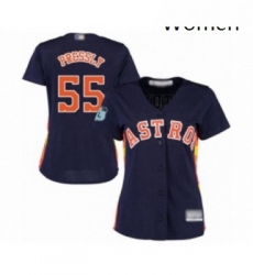 Womens Houston Astros 55 Ryan Pressly Authentic Navy Blue Alternate Cool Base Baseball Jersey Womens Houston Astros 55 Ryan Pressly Authentic Navy Blue Alternate Cool Base Baseball Jersey