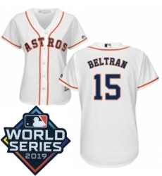 Womens Majestic Houston Astros 15 Carlos Beltran White Home Cool Base Sitched 2019 World Series Patch Jersey Womens Majestic Houston Astros 15 Carlos Beltran White Home Cool Base Sitched 2019 World Series Patch Jersey