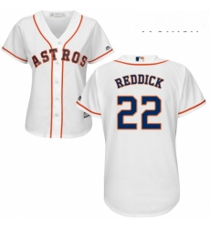 Womens Majestic Houston Astros 22 Josh Reddick Authentic White Home Cool Base MLB Jersey Womens Majestic Houston Astros 22 Josh Reddick Authentic White Home Cool Base MLB Jersey