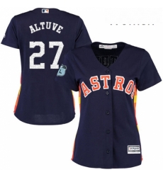 Womens Majestic Houston Astros 27 Jose Altuve Authentic Navy Blue 2017 Spring Training Cool Base MLB Jersey Womens Majestic Houston Astros 27 Jose Altuve Authentic Navy Blue 2017 Spring Training Cool Base MLB Jersey