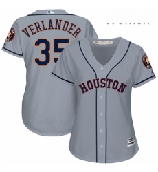 Womens Majestic Houston Astros 35 Justin Verlander Authentic Grey Road Cool Base MLB Jersey Womens Majestic Houston Astros 35 Justin Verlander Authentic Grey Road Cool Base MLB Jersey
