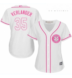 Womens Majestic Houston Astros 35 Justin Verlander Authentic White Fashion Cool Base MLB Jersey Womens Majestic Houston Astros 35 Justin Verlander Authentic White Fashion Cool Base MLB Jersey